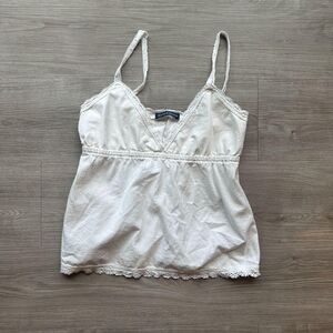 Brandy-melville Women's White Blouse